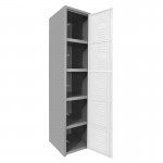 Locker metálico dual grande - 5 puertas blanco